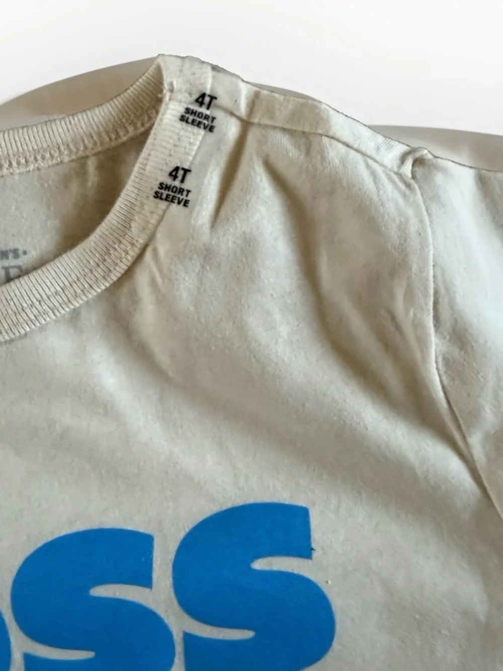 The Children’s Place Boys 4T Boss Like Dad Graphic T Shirt Short Sleeve